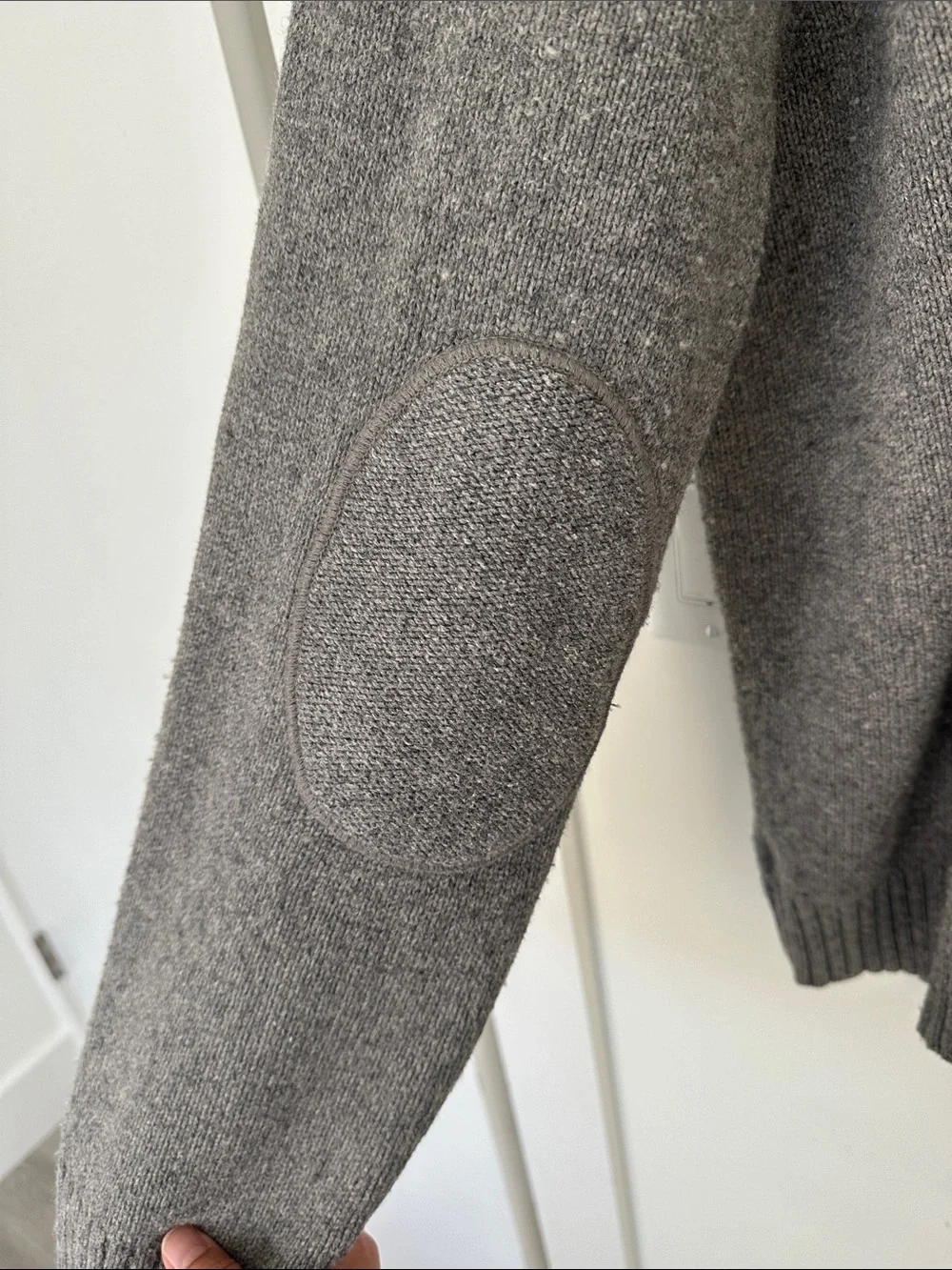 GAP Gray Green Stripe Crewneck Sweater Vintage XL Oversized Cotton Wool Blend